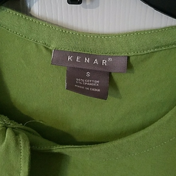 Green cap sleece Kenar top - Picture 2 of 4