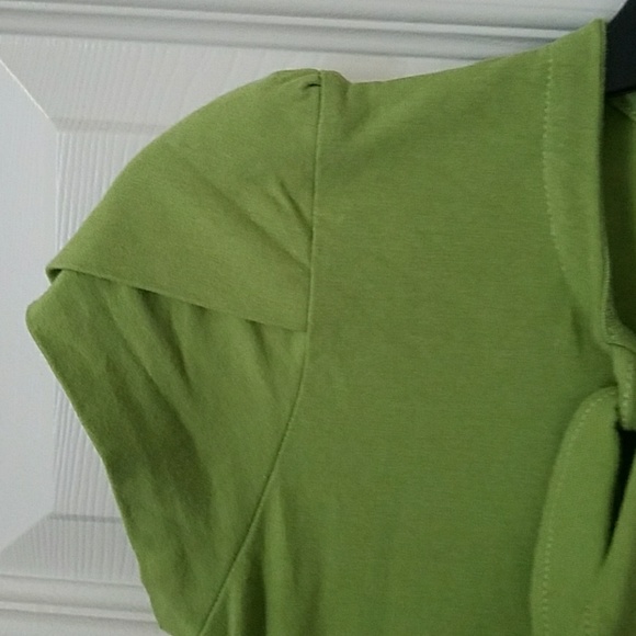 Green cap sleece Kenar top - Picture 3 of 4