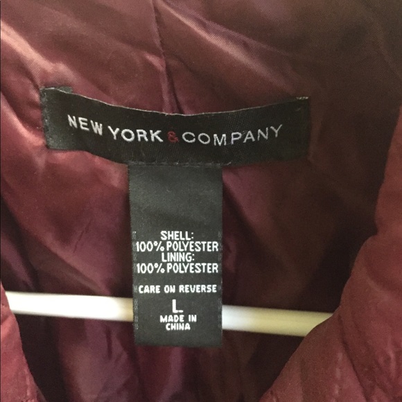 NY&co button down jacket burgundy - Picture 2 of 4