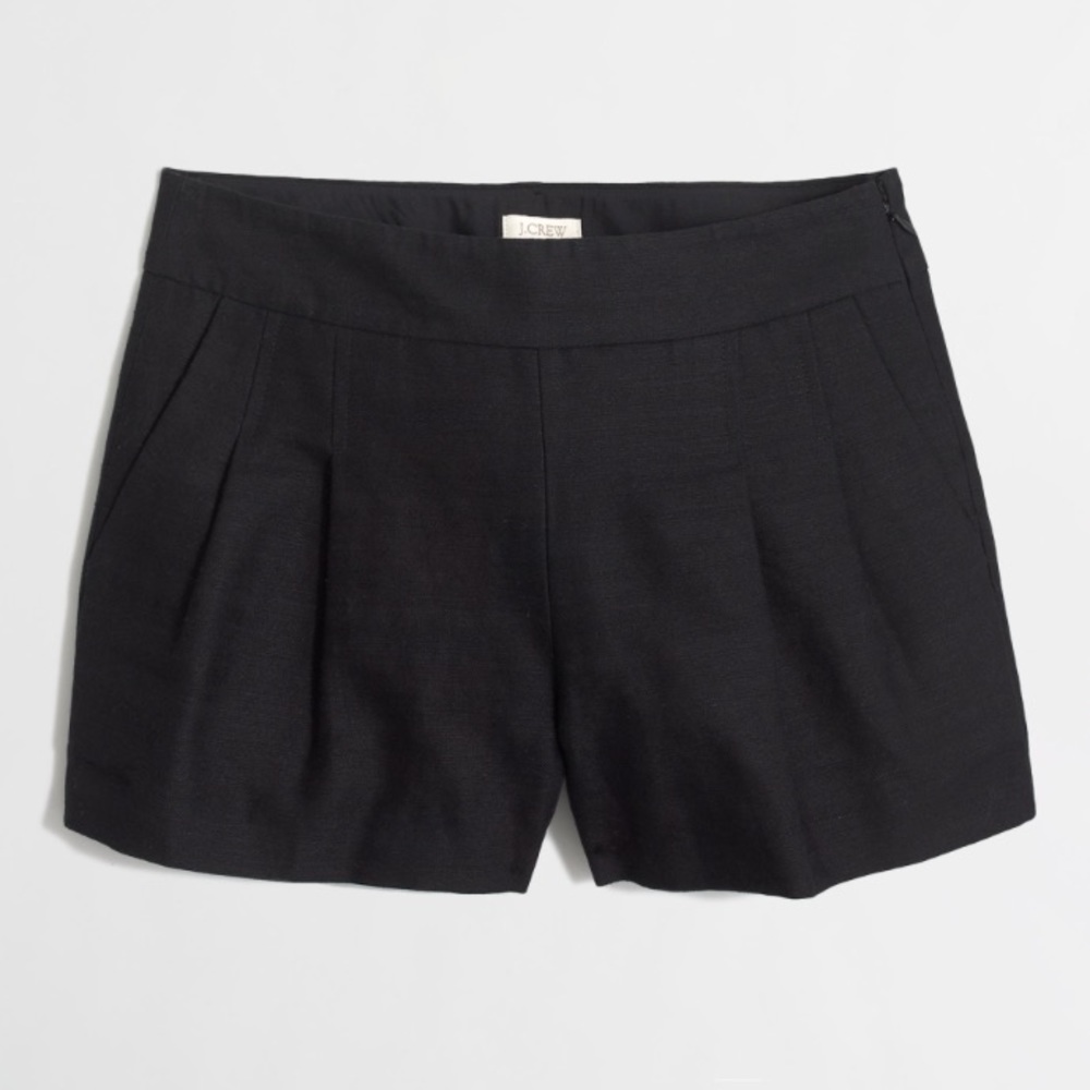 JCrew 4" Pleated Shorts