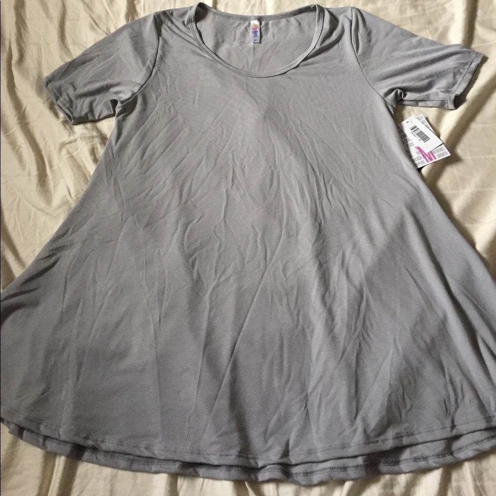 Lularoe solid gray perfect tee Medium BNWT