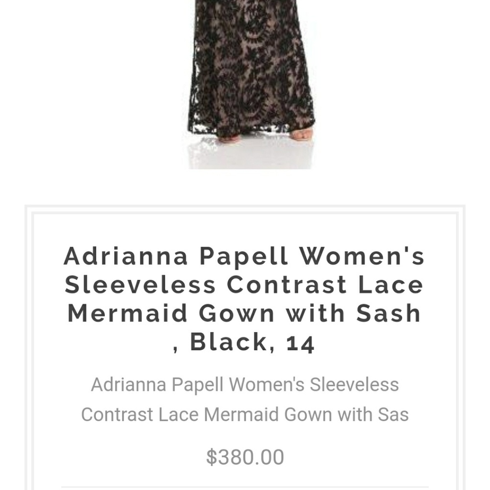 Simple and elegant black lace gown - Picture 8 of 8