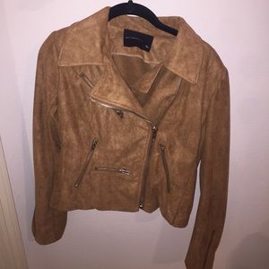 Olivaceous |  Suede Moto Jacket- NWOT