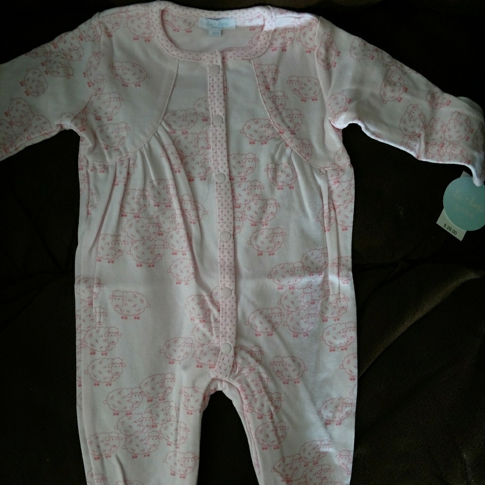 Girls footed jumpsuit