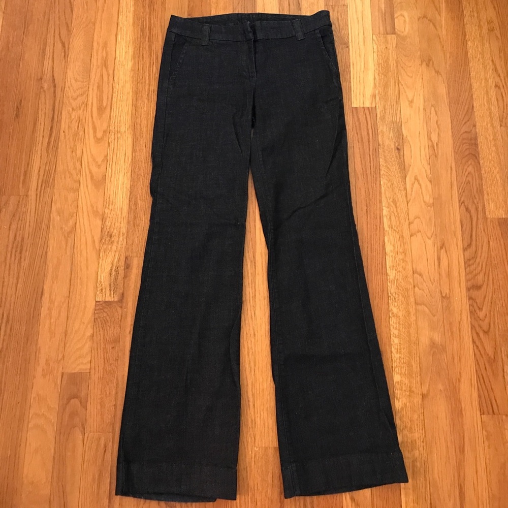 J Crew dressy wide leg jeans