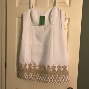 Lilly Pulitzer white dress with pineapples
