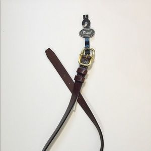 Fossil Brown Leather Belt