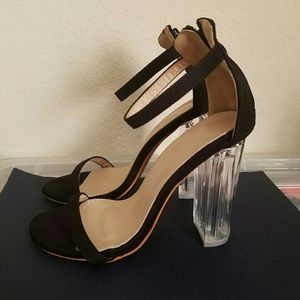 Lucite Clear Heels size 5/5.5