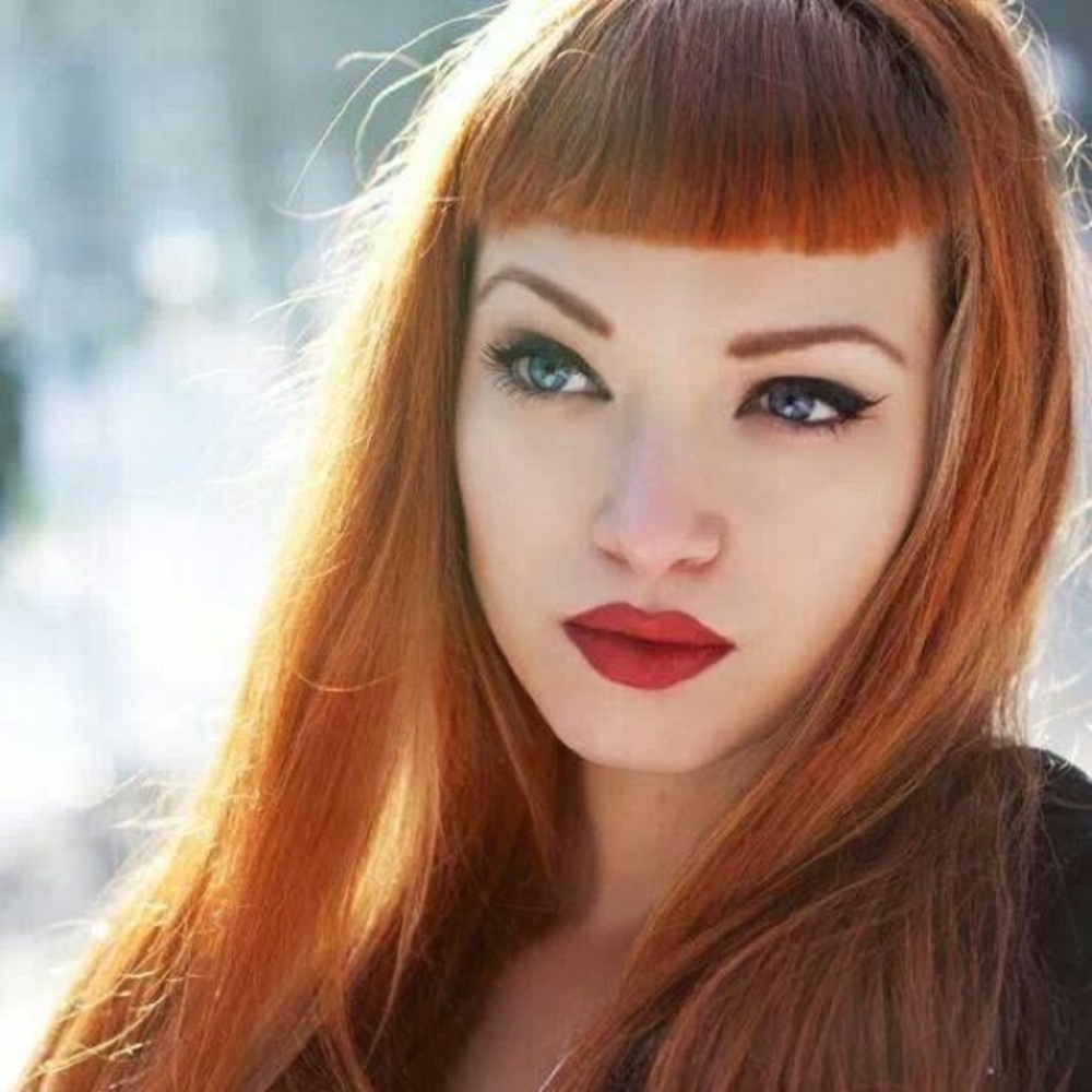Auburn Clip in baby bangs