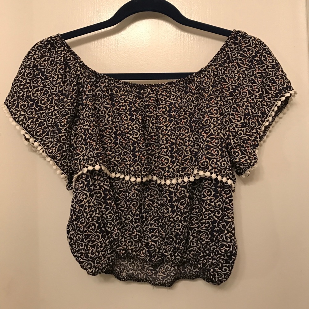 Off the shoulder crop top