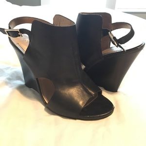 Black BCBG wedges