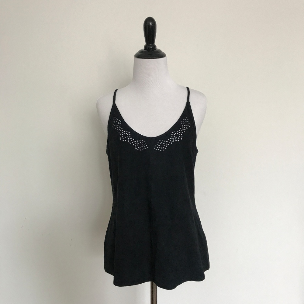 J Brand Suede Laser Cut Top Size S