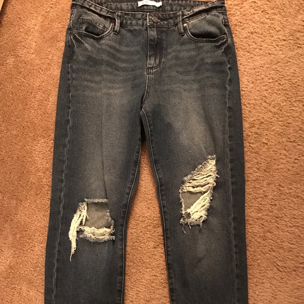 Boyfriend crop jeans