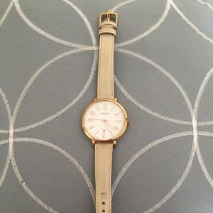 Fossil leather watch