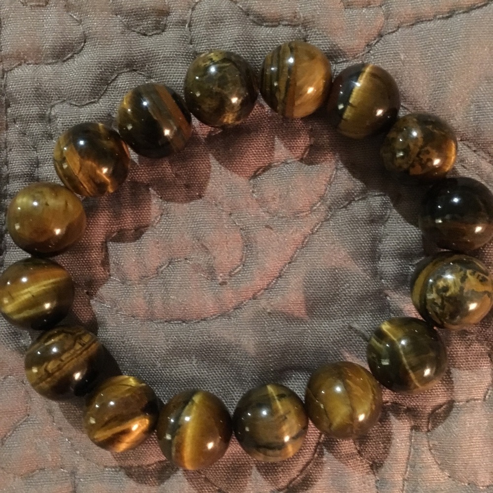 Real tigers eye bracelet. ADD ON eligable.