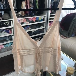 Light pink crop top