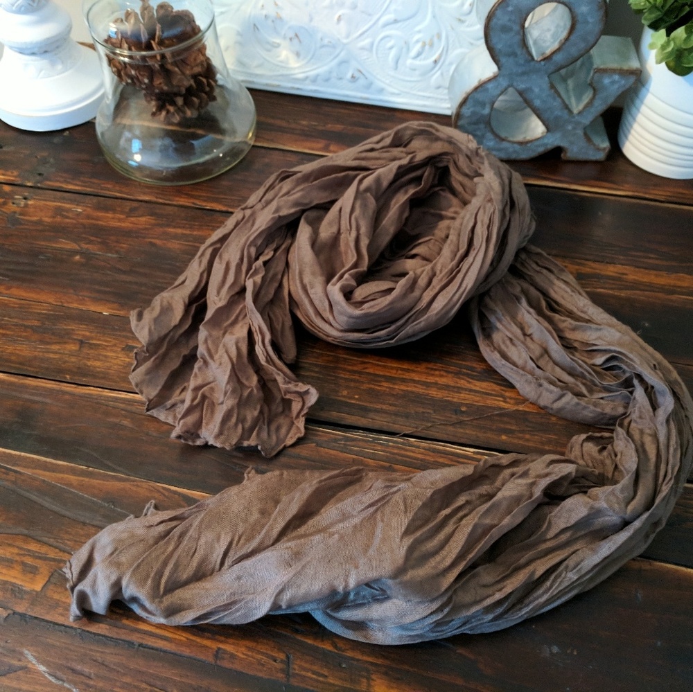 Brown long scarf