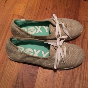 Tan ROXY Half Lace Shoes