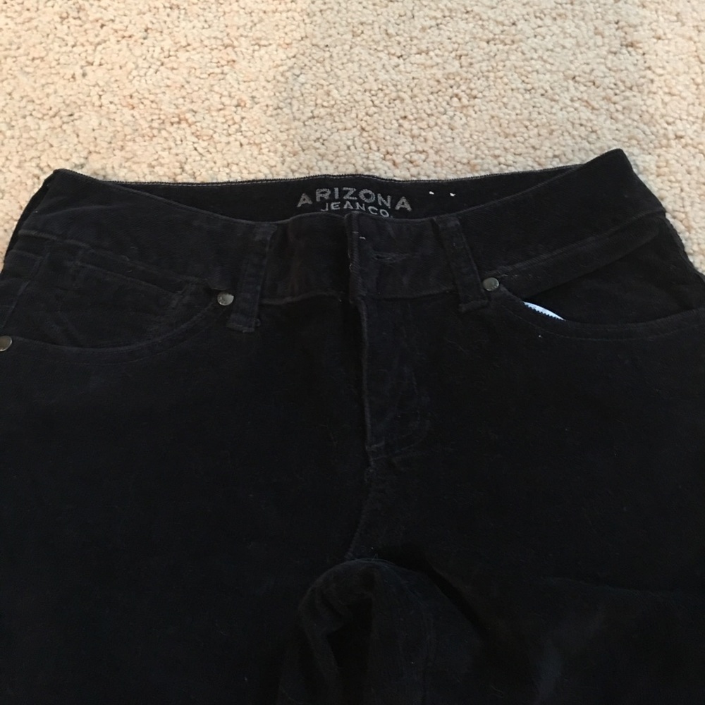 Arizona junior corduroy black pants size 3