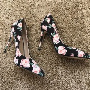 ALDO floral high heels size 8