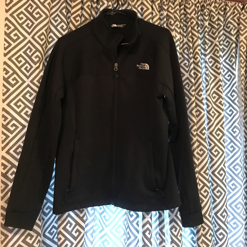 Black north face track jacket