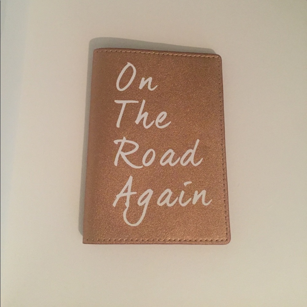 Rose gold vegan leather Passport Sleeve