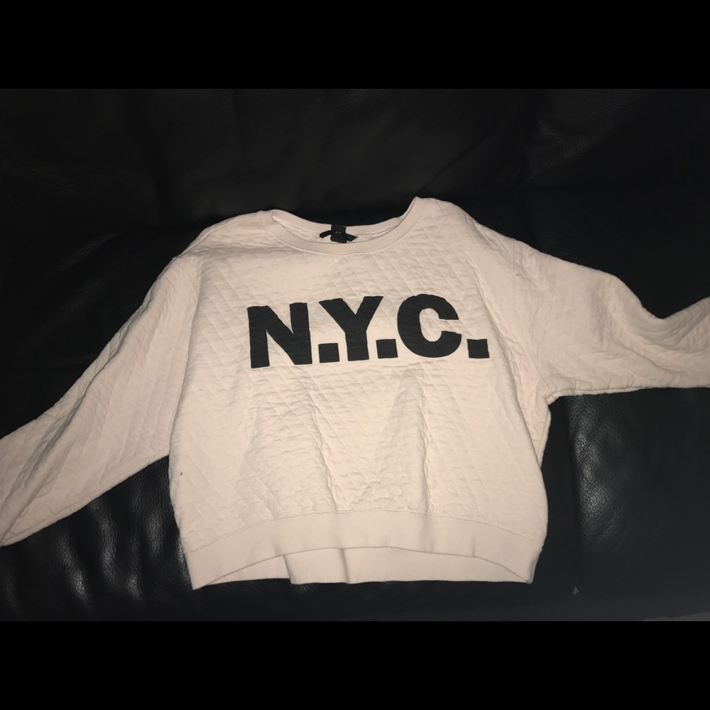 LIGHT PINK NYC SWEATSHIRT