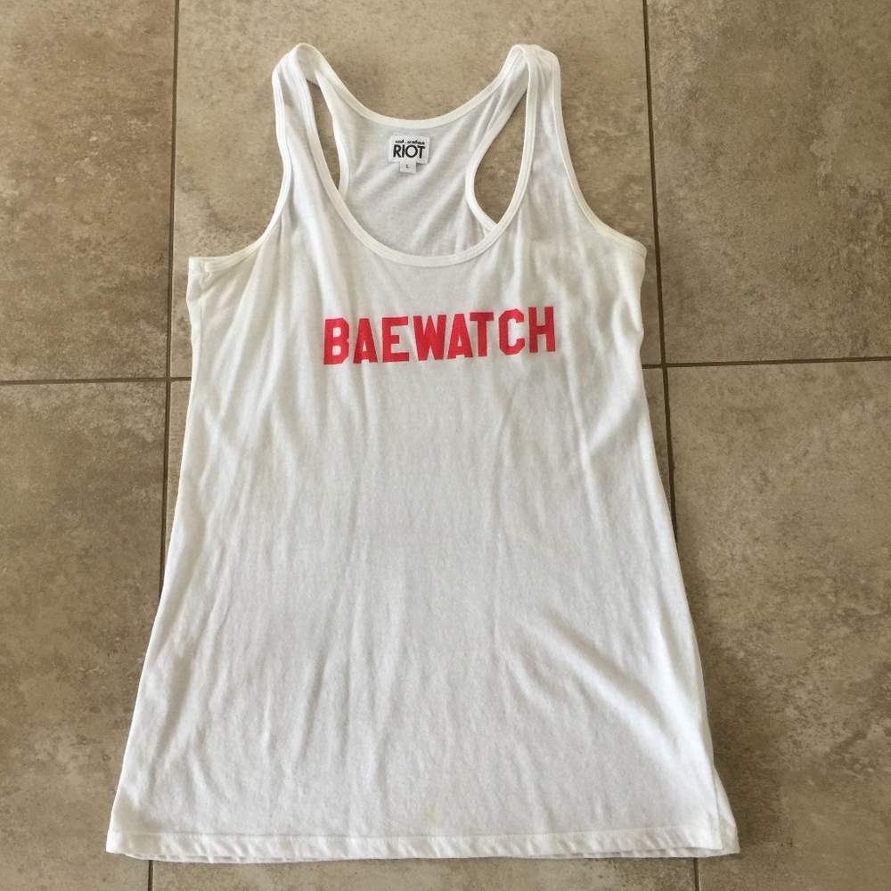 BAEWATCH racerback tank