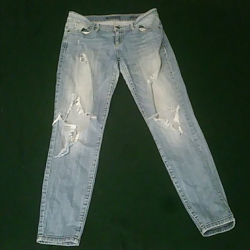 Womans ripped jeans