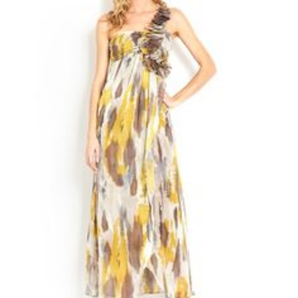One shoulder maxi dress