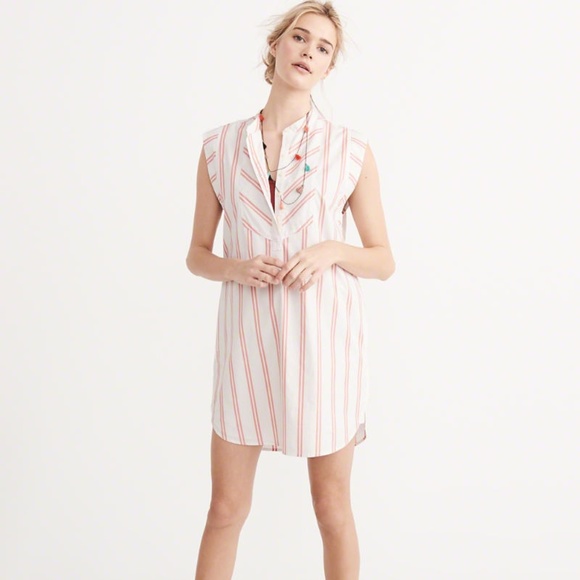 A&F Sleeveless Shirt Dress NWT - Picture 1 of 4