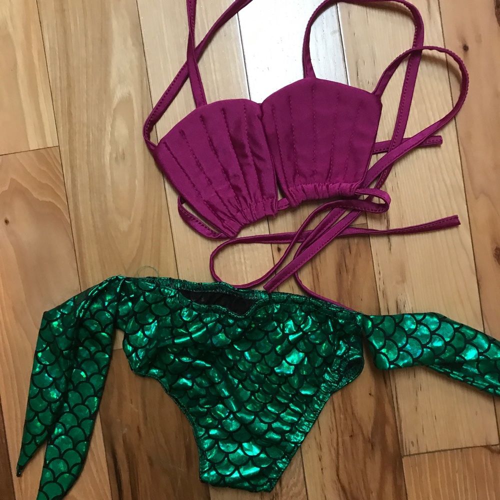 Girls mermaid bikini Size 5T