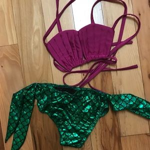 Girls mermaid bikini Size 5T