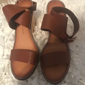 Dolce Vita open toe brown Wedge sandals
