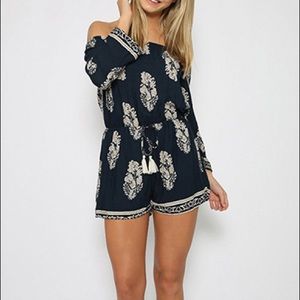 Brand new Off the shoulder romper!!