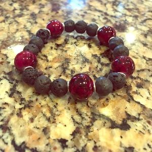 Red Lava rock bracelet