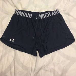 Navy and white sized M Under Armour shorts