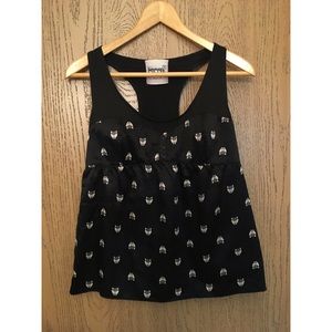 Kirra owl racer back tank