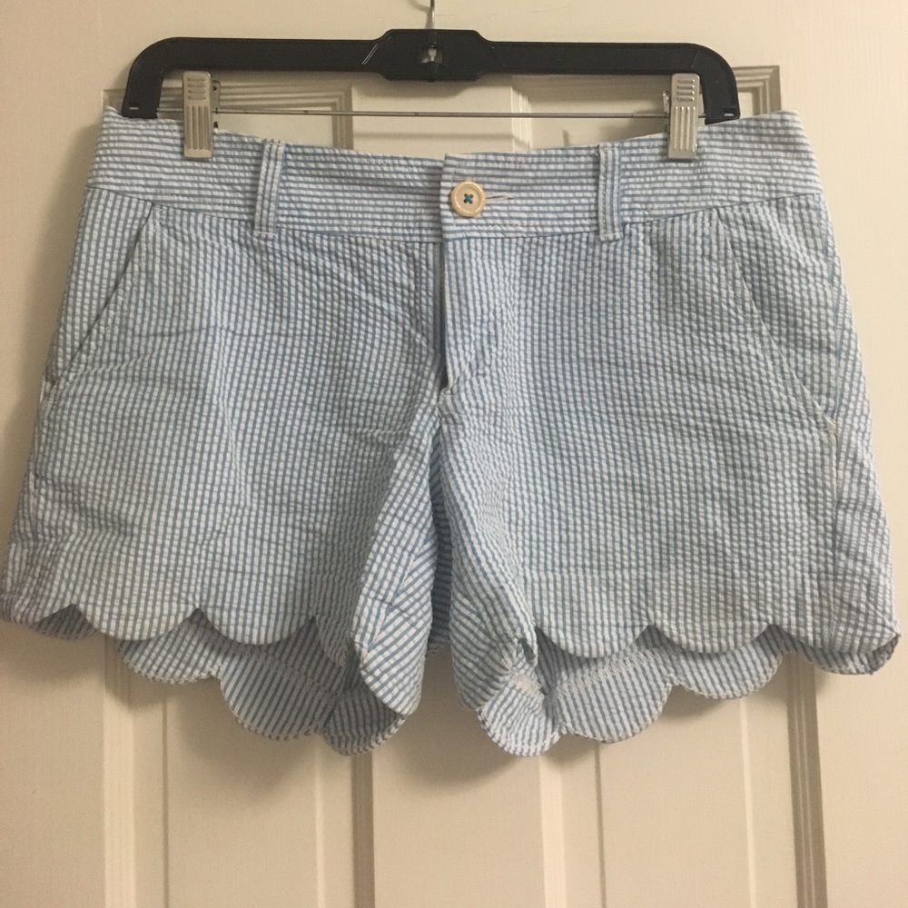 Lilly Pulitzer buttercup seersucker short