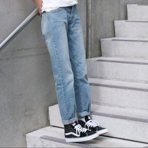 Women's leather high top vans