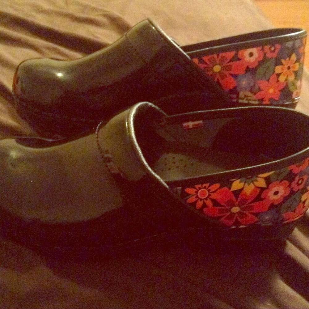 Floral Sanita Danish Clogs