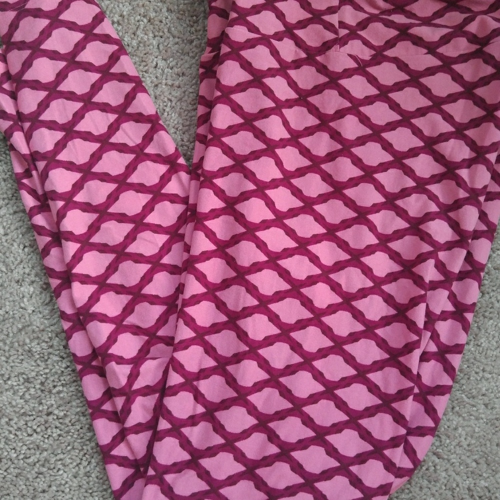 LLR TC Leggings- Pink & Red