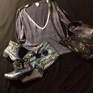 GAP Distressed BOHO lightweight cotton sweater