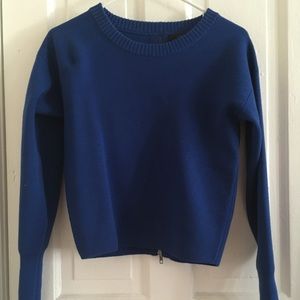J. Crew back-zip crewneck sweater