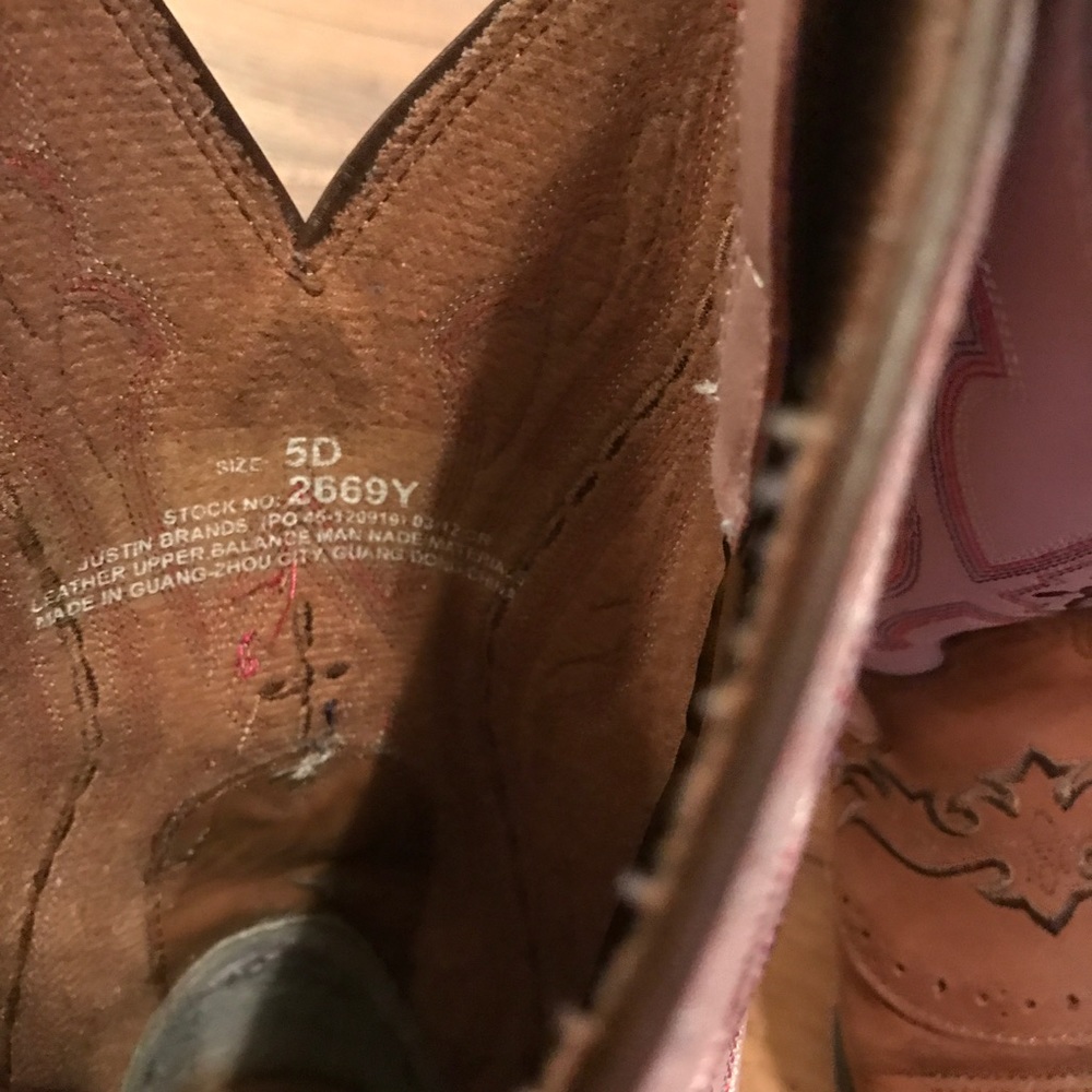 Justin leather boots