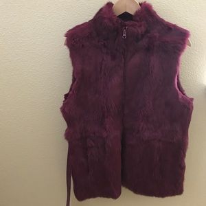 Express Sleeveless Furry Vest