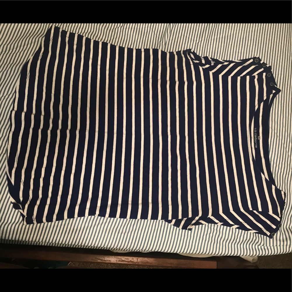 Navy striped shirt!