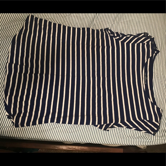 Navy striped shirt! - Picture 1 of 4