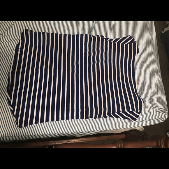 Navy striped shirt! - Picture 2 of 4