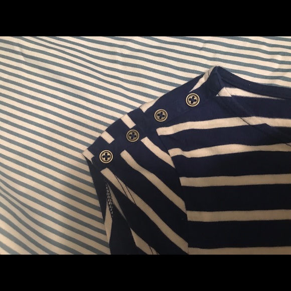 Navy striped shirt! - Picture 3 of 4